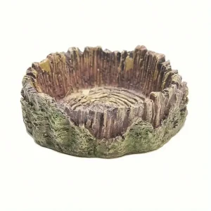 Tree Stump Reptile Bowl
